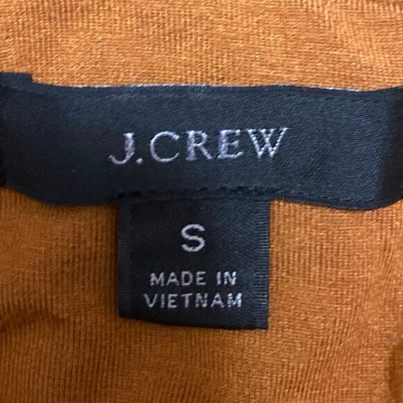 J.Crew Women's Orange Brown Sleeveless Racerback Stretch Sweater Tank Top Size S - Picture 3 of 4